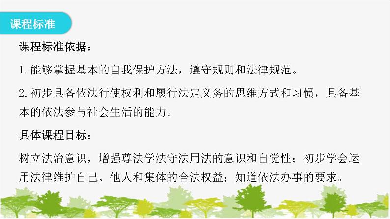 2021-2022学年统编版道德与法治七年级下册 10.2 我们与法律同行 学案 课件（24张）03