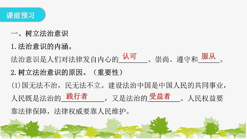 2021-2022学年统编版道德与法治七年级下册 10.2 我们与法律同行 学案 课件（24张）05