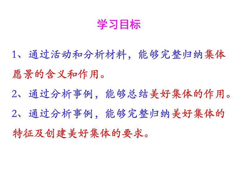 2021-2022学年统编版道德与法治七年级下册 8.1憧憬美好集体课件（共16张）第3页