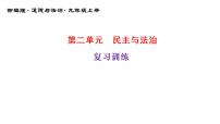 第二单元民主与法治复习训练课件部编版道德与法治九年级上册