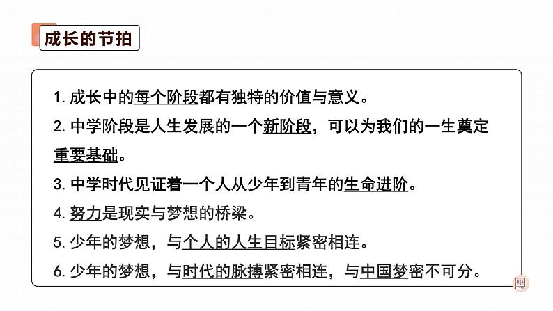 2022年人教部编版中考道德与法治一轮复习专题01 成长的节拍、友谊的天空课件PPT第6页