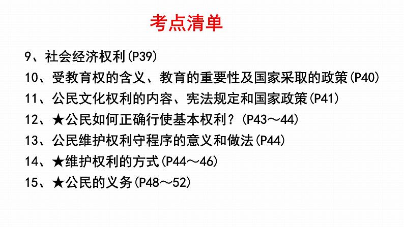 2022年人教部编版中考道德与法治一轮复习专题09 理解权利义务课件PPT08