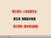 第三单元第五课第三课时 基本政治制度课件PPT