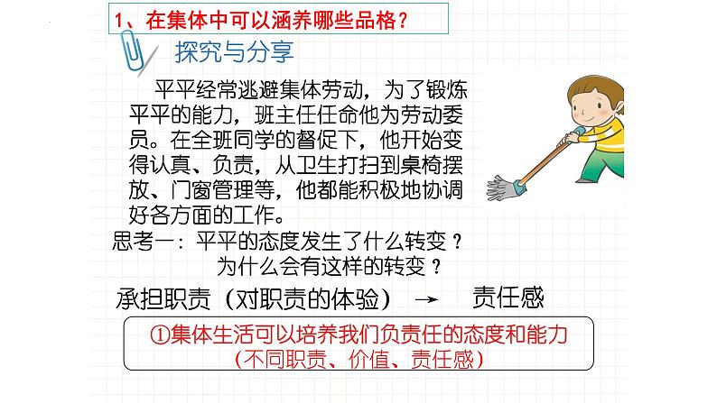 2021-2022学年部编版道德与法治七年级下册 6.2 集体生活成就我课件（27张PPT）第6页