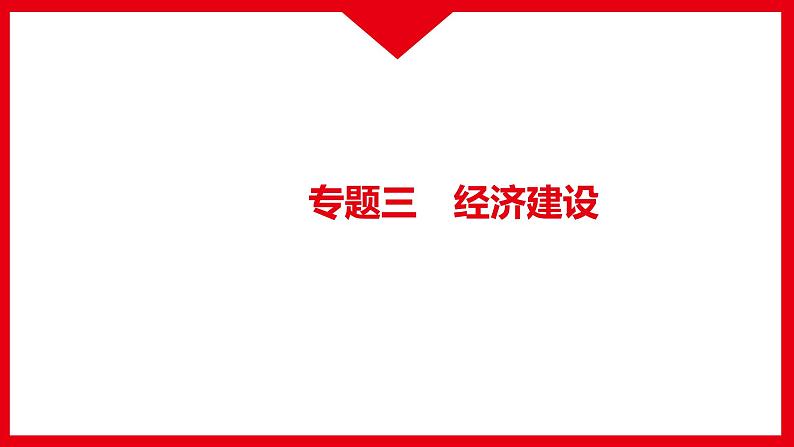 2022年江西省中考道德与法治专题复习课件-专题三　经济建设第1页