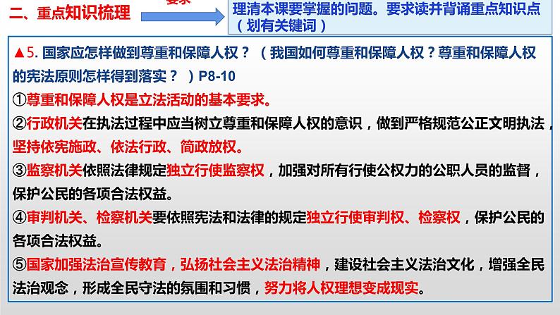 2021-2022学年部编版道德与法治八年级下册  第一课 维护宪法权威复习课件（19张PPT）第6页