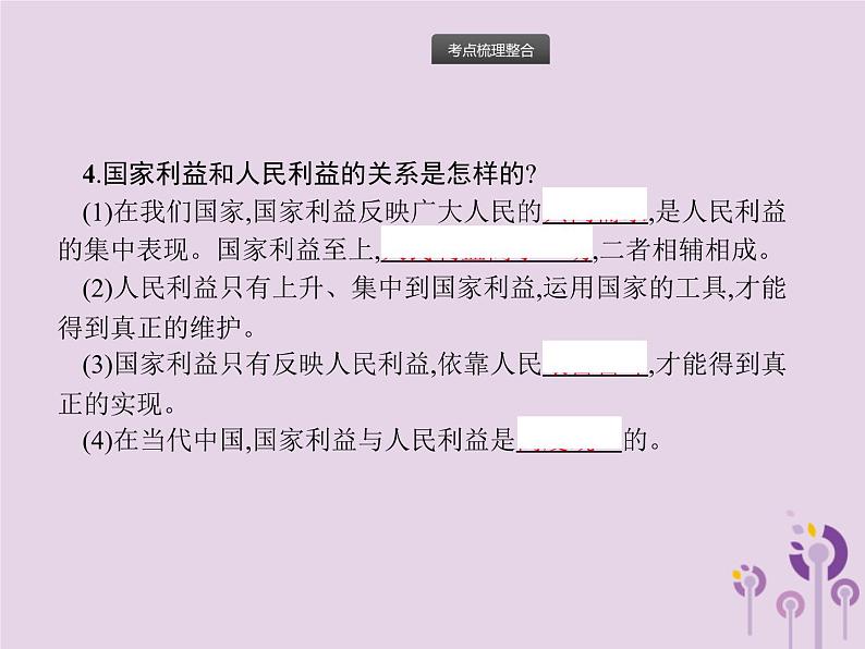 中考道德与法治总复习优化设计第一板块基础知识过关第8课时维护国家利益课件第4页