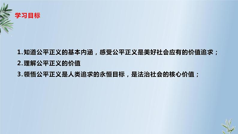 8.1公平正义的价值课件2021-2022学年部编版道德与法治八年级下册03