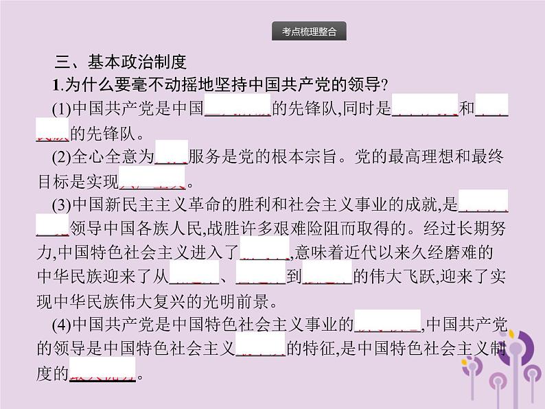 中考道德与法治总复习优化设计第一板块基础知识过关第11课时人民当家作主课件08