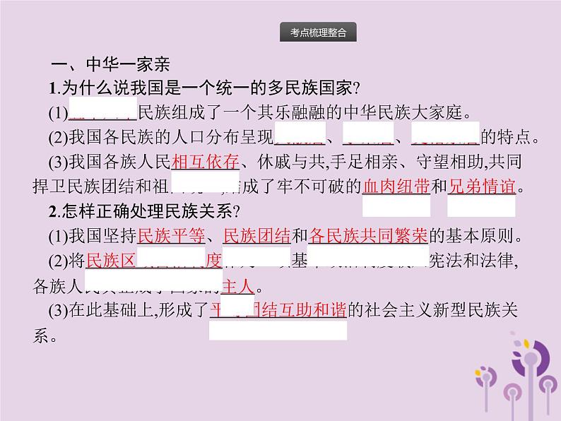 中考道德与法治总复习优化设计第一板块基础知识过关第16课时和谐与梦想课件02