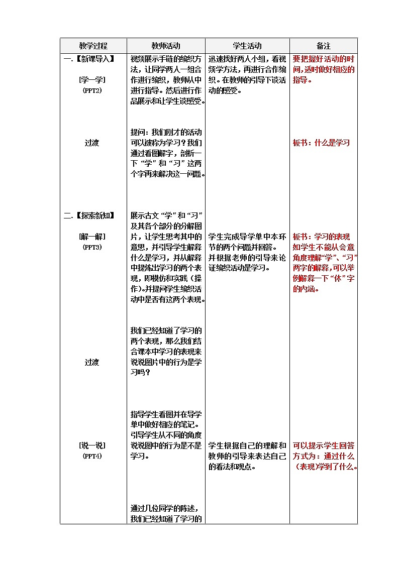 部编版道德与法治七年级上册 2 .1 学习伴成长 （教案）02