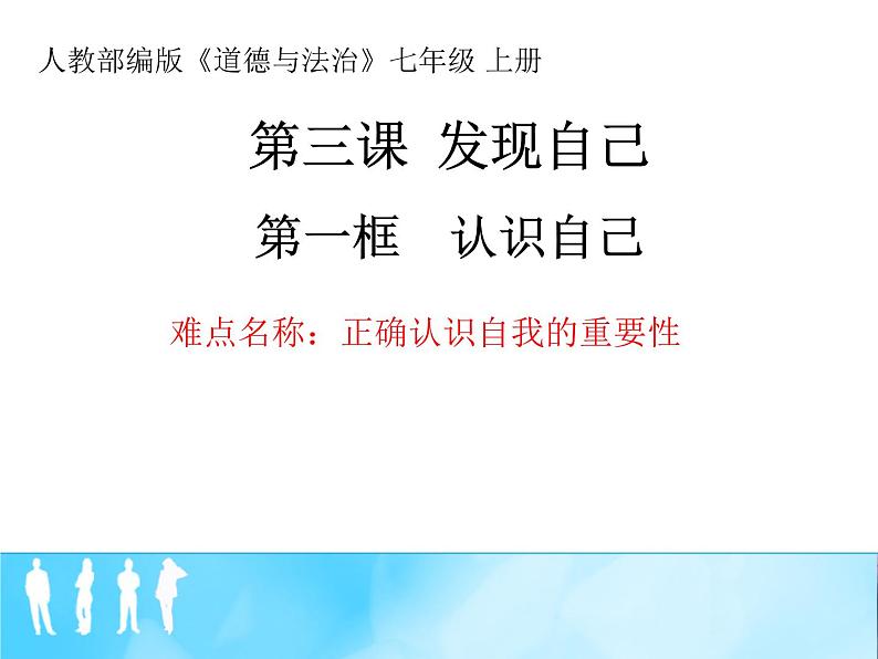 部编版道德与法治七年级上册 3 .1 认识自己(3)（课件）01