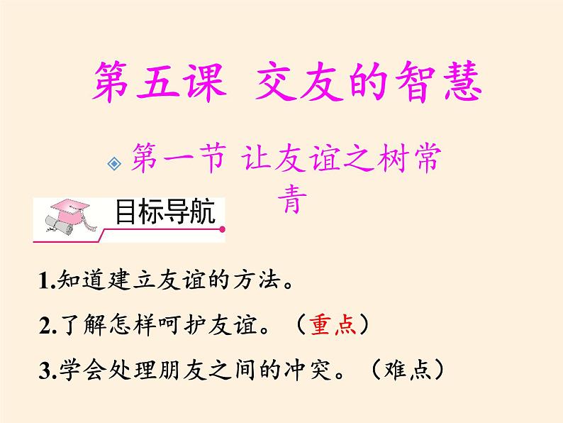 部编版道德与法治七年级上册 5 .1  让友谊之树常青（课件）03