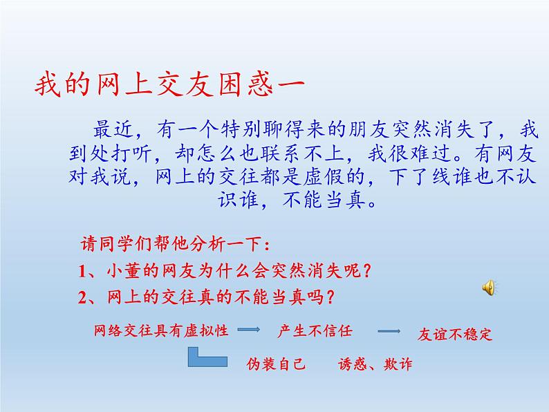 部编版道德与法治七年级上册 5 .2 网上交友新时空(3)（课件）08