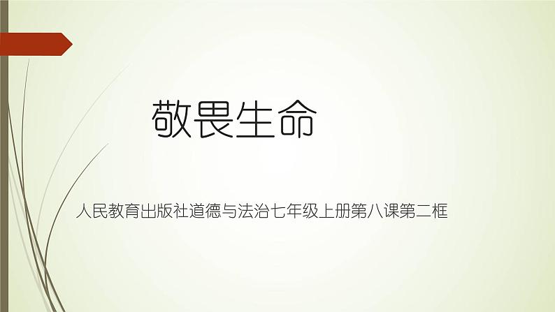 部编版道德与法治七年级上册 8 .2  敬畏生命(2)（课件）03