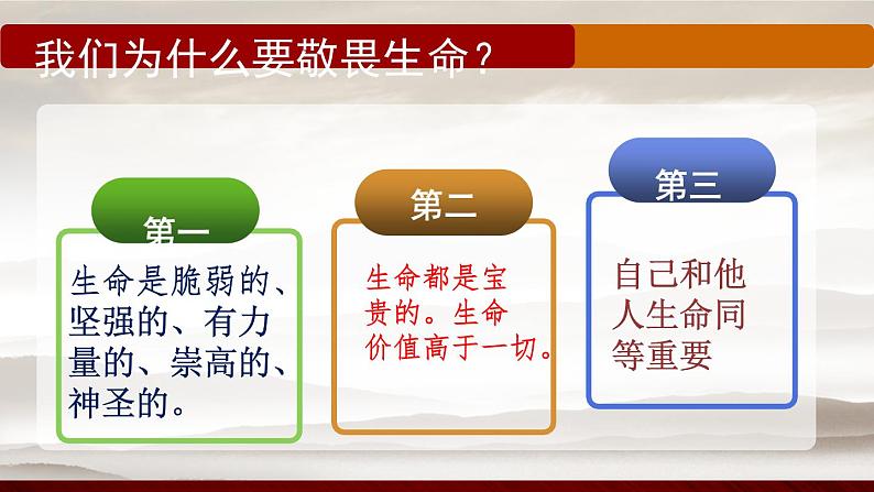 部编版道德与法治七年级上册 8 .2  敬畏生命(7)（课件）第8页