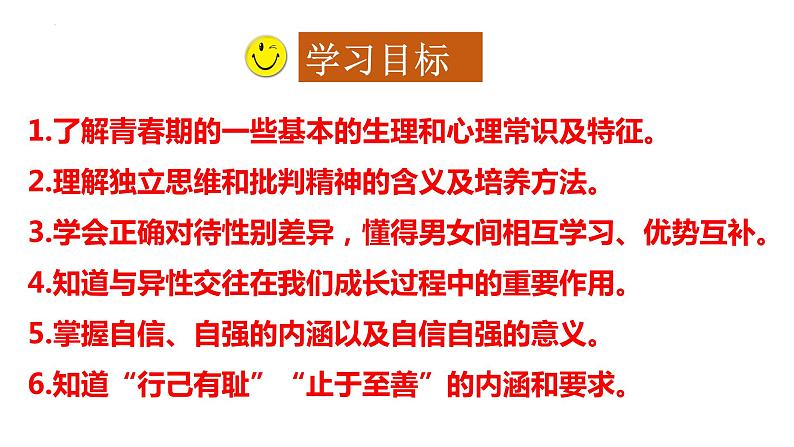 第一单元青春时光复习课件部编版道德与法治七年级下册第2页