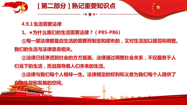 第九课法律在我们身边复习课件2021-2022学年部编版道德与法治七年级下册08