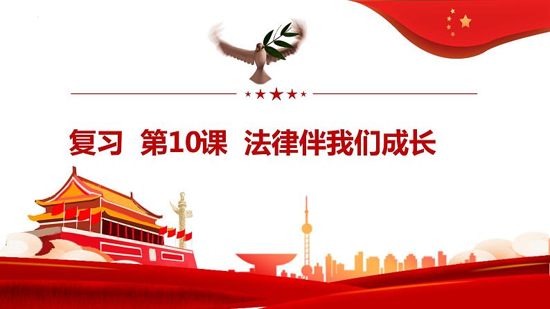 第十课法律伴我们成长复习课件2021-2022学年部编版道德与法治七年级下册01