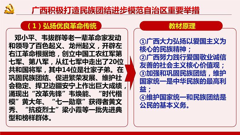 2022年中考道德与法治时政专题复习课件：促进民族团结和共同繁荣05