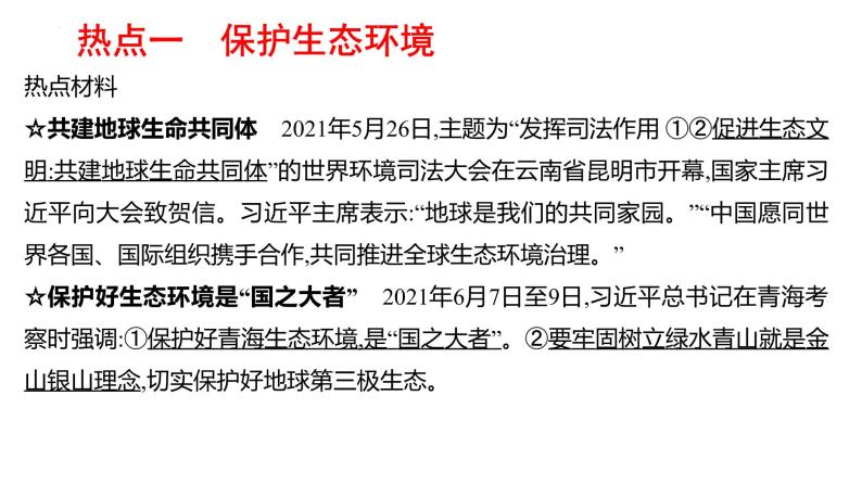 2022年广东省深圳市中考道德与法治二轮专题复习课件专题三　坚持绿色发展　建设美丽中国03