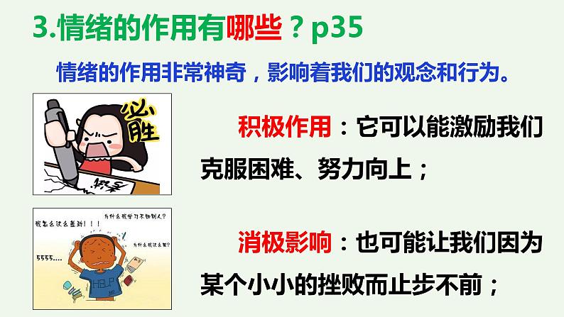 第四课  揭开情绪的面纱-2021-2022学年七年级道德与法治下册按课复习课件07