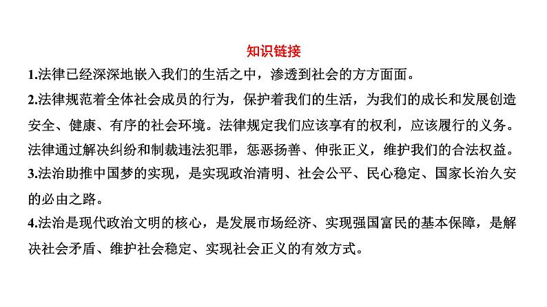 2022年河南省中考道德与法治二轮复习专题4平安中国法治建设课件第3页