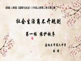 初中道德与法治 人教2011课标版（部编） 八年级上册（2017年7月第1版） 维护秩序   省优课件