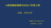 人教部编版八年级上册预防犯罪教案配套ppt课件