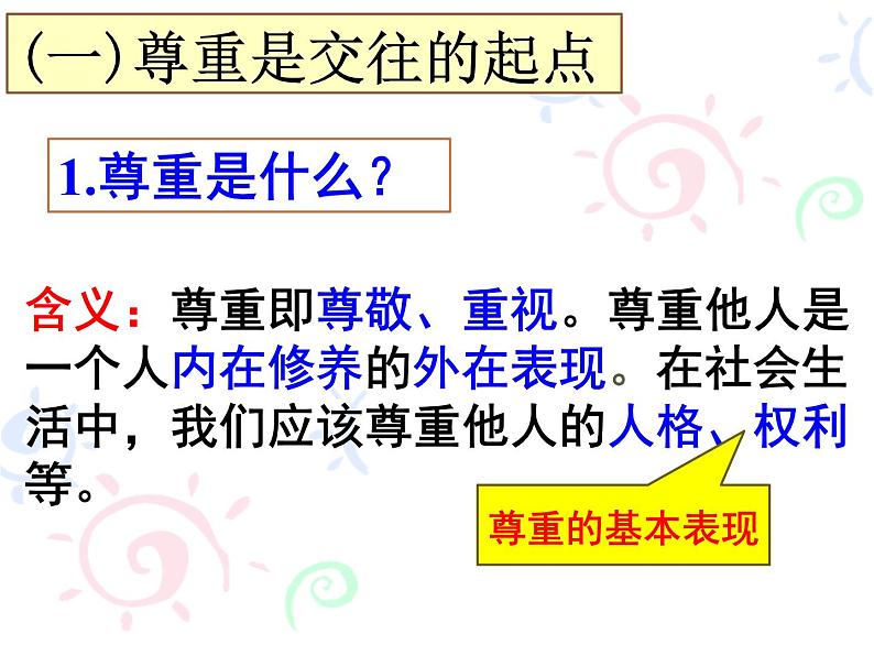 初中道德与法治 人教2011课标版（部编）八年级上册 尊重他人 省优课件第5页