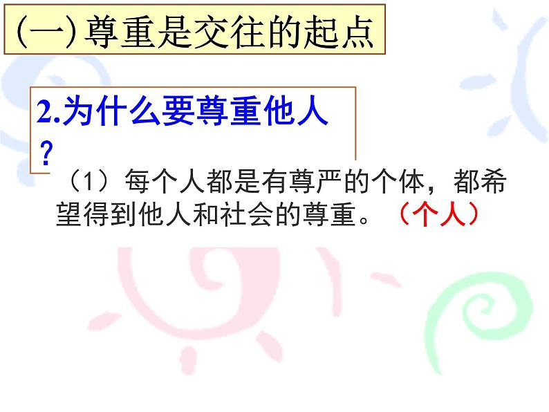 初中道德与法治 人教2011课标版（部编）八年级上册 尊重他人 省优课件第8页