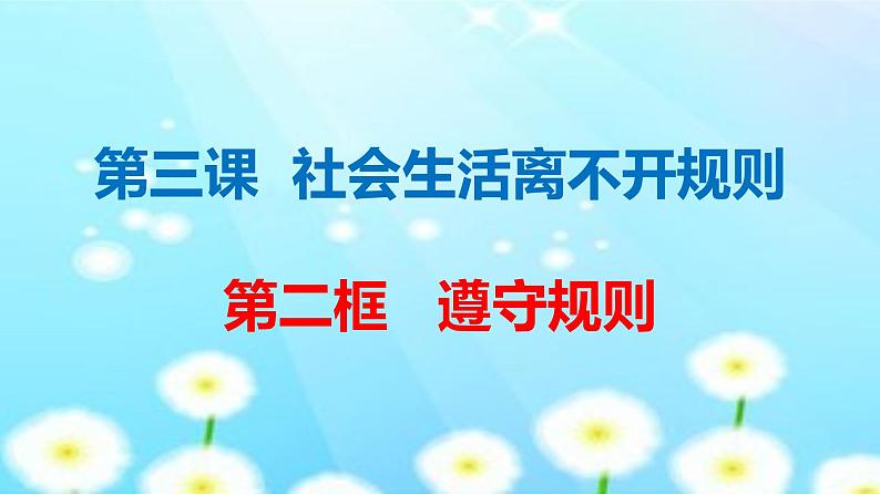 初中道德与法治 人教2011课标版（部编）八年级上册《遵守规则》省优课件第4页