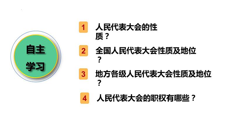 6.1国家权力机关课件部编版道德与法治八年级下册第3页