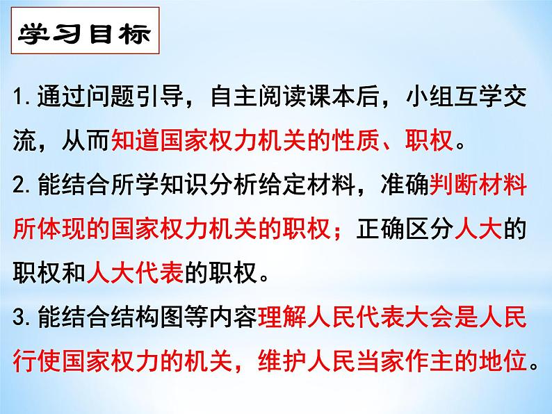 6.1国家权力机关课件部编版道德与法治八年级下册 (3)第3页