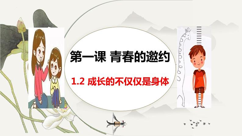 1.2成长的不仅仅是身体 课件 2021-2022学年部编版道德与法治七年级下册第1页