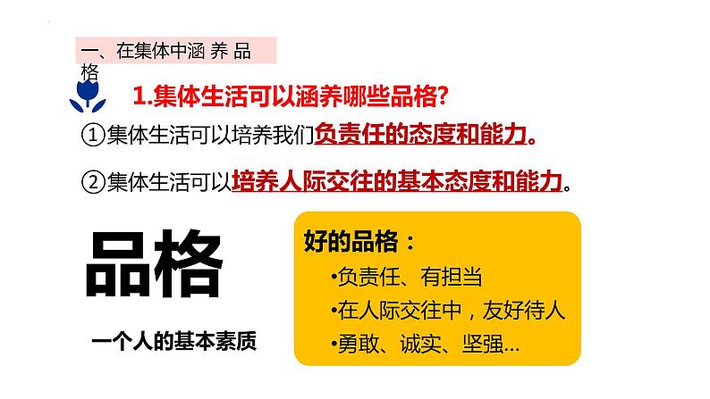 6.2集体生活成就我课件2021-2022学年部编版七年级道德与法治下册第8页