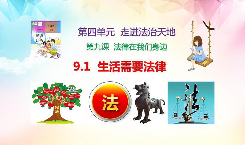 9.1生活需要法律课件2021-2022学年部编版道德与法治七年级下册第1页