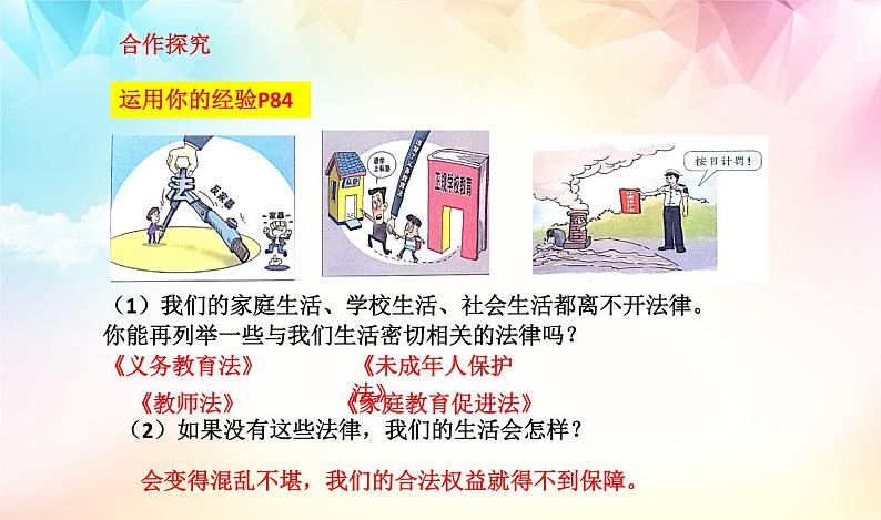 9.1生活需要法律课件2021-2022学年部编版道德与法治七年级下册第3页