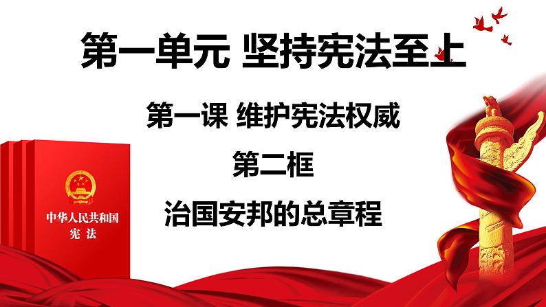 1.2治国安邦的总章程课件2021-2022学年部编版道德与法治八年级下册第1页