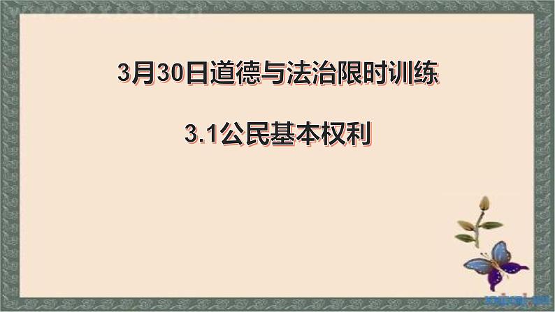 3.1公民基本权利复习课件2021-2022学年部编版道德与法治八年级下册第1页