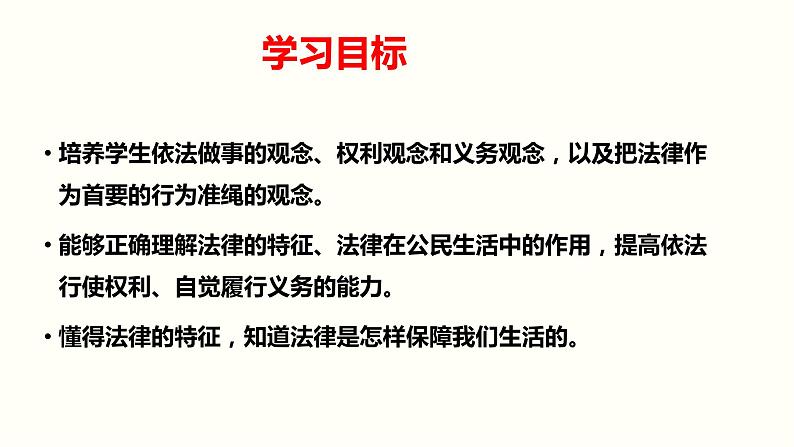 2021-2022学年统编版道德与法治 七年级下册 10.2我们与法律同行课件第3页