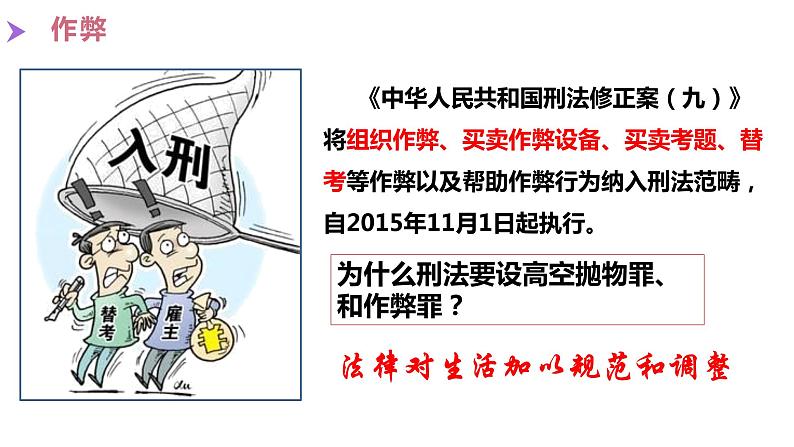 2021-2022学年统编版道德与法治 七年级下册 9.1生活需要法律课件第8页