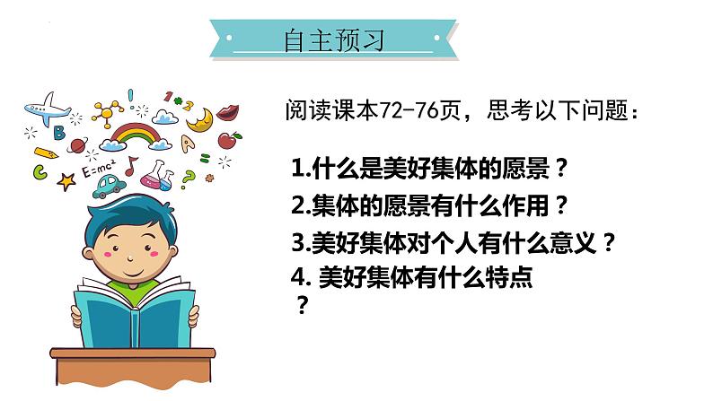 2021-2022学年统编版道德与法治 七年级下册 8.1憧憬美好集体课件 (5)第3页