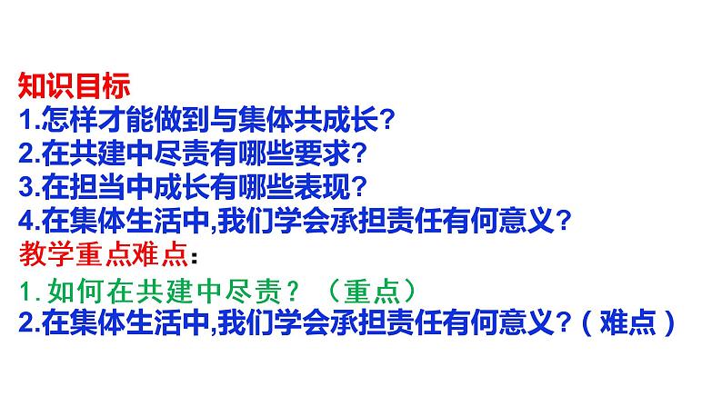 2021-2022学年统编版道德与法治 七年级下册 8.2我与集体共成长课件 (2)第2页