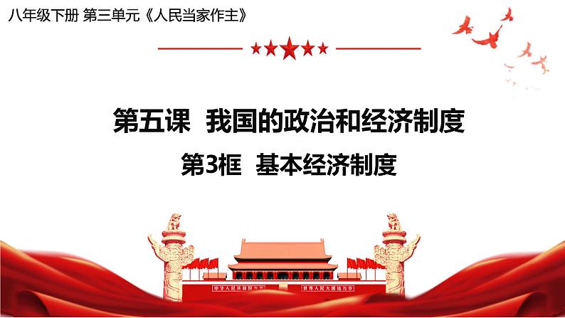 5.3 基本经济制度课件2021-2022学年部编版道德与法治八年级下册第1页