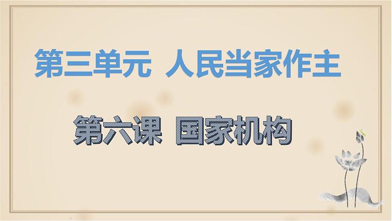 6.1国家权力机关课件2021-2022学年部编版道德与法治 八年级下册第1页