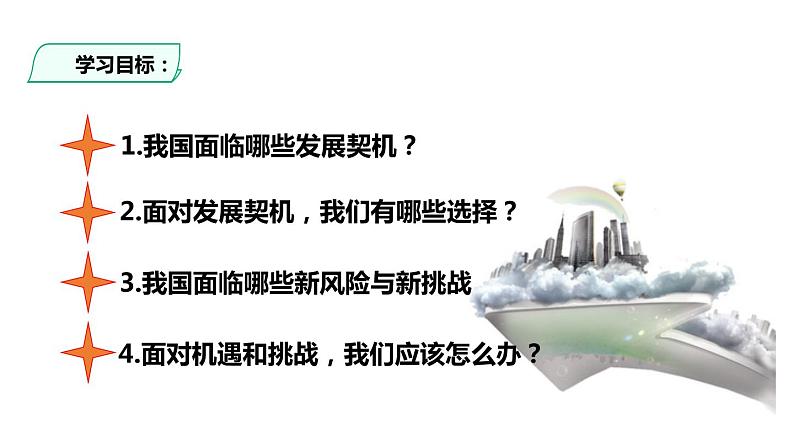 4.1中国的机遇与挑战课件-2021-2022 学年部编版道德与法治九年级下册03