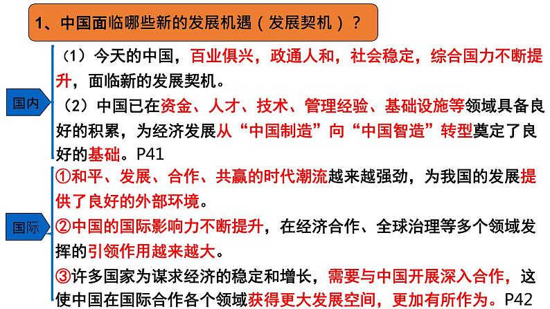 4.1中国的机遇与挑战课件-2021-2022 学年部编版道德与法治九年级下册07