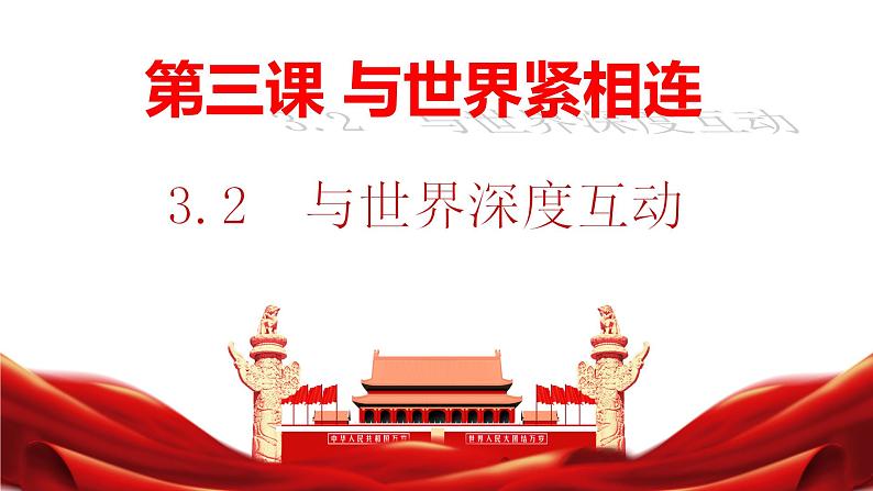 3.2与世界深度互动课件-2021-2022学年部编版 道德与法治九年级下册第2页