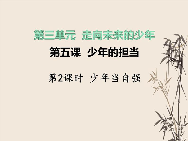 5.2少年当自强课件-2021-2022学年 部编版道德与法治九年级下册04